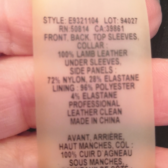 Elie Tahari Lamb Leather Bomber Jacket, sz Large - Picture 11 of 11